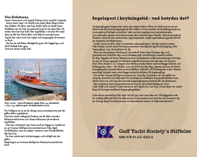 Omslag baksida: Seglingssport i brytningstid.