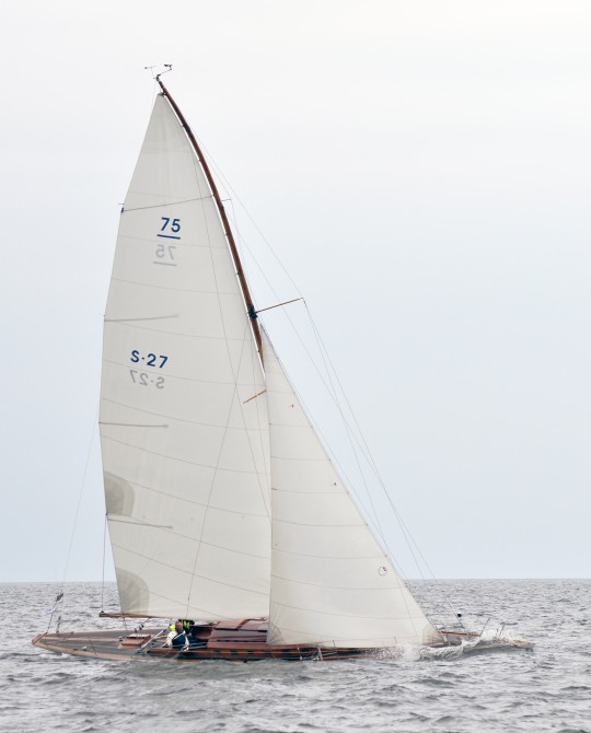 Trumph som hon såg ut med tandpetare ivägen för större fock och spinnare. Foto Jorma Rautapää