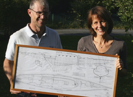 Nisse Forsfält och Jonna Rangsten på SK95 La Morena var först att ta emot Salander-ritningen år 2011.