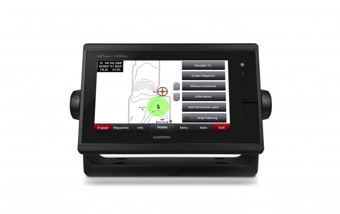 Funktionen Quick Draw Contours från Garmin.